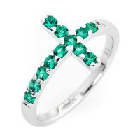 Anello Amen Donna Croce in Argento Zirconia ACOBV-16 - ACOBV-16